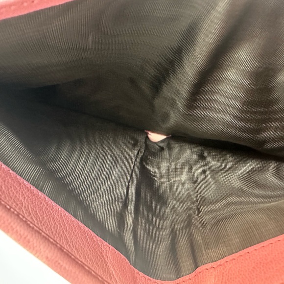 Yves Saint Laurent Pink and Cream Woven Clutch - Picture 10 of 13